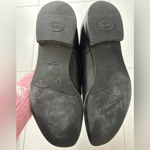 Prada Men's Black Saffiano Leather Monk Strap Loafers - Picture 12 of 14